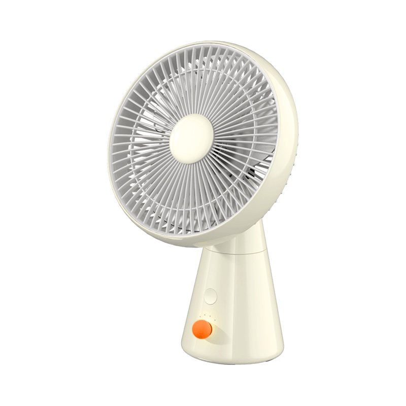朗菲小风车桌面循环风扇M2 瓷之白 摇头USB可充电便携家用宿舍办公室