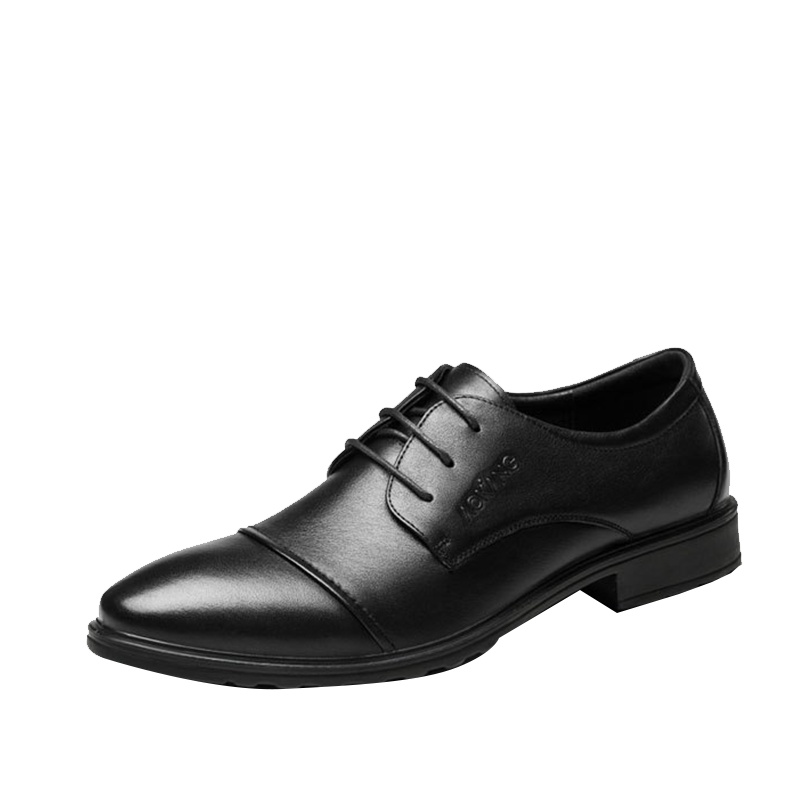 奥康男鞋商务正装皮鞋男真皮系带尖头皮鞋男士单鞋