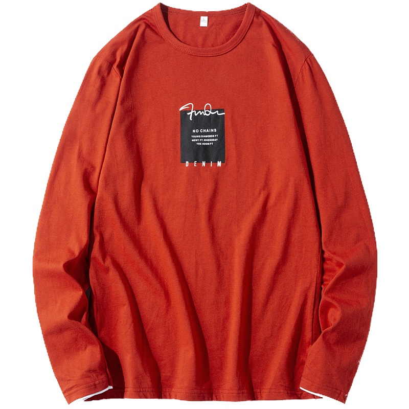 吉普战车JIPUZHANCHE秋冬新款男士t恤男中青年弹力圆领长袖棉质体恤男士打底衫休闲百搭男士T恤男大码男装衣服