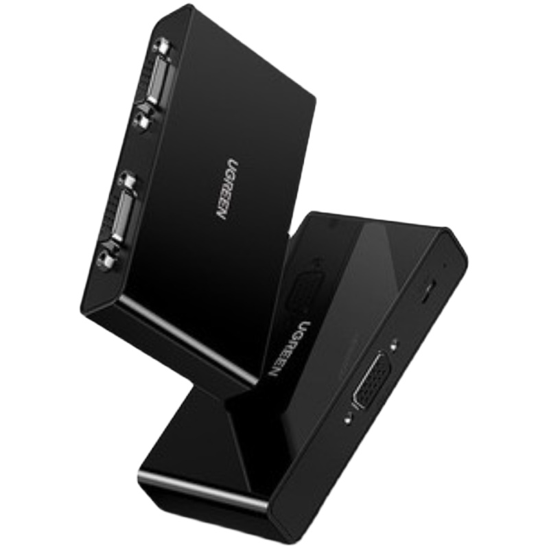 绿联(Ugreen)VGA 1进2出分配器 高清视频转换器 笔记本电脑显示器 80190