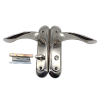 不锈钢无钥匙卫生间阿斯卡利门锁洗手间通用厕所门带钥匙通用型门把手拉手