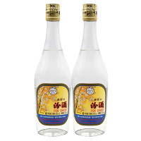 融汇老酒 53度汾酒杏花村 清香型 玻璃汾酒(2013年)500mlx2瓶