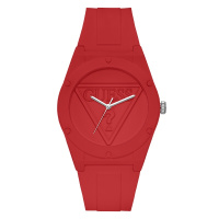 盖尔斯(GUESS)时尚简约炫丽色彩硅胶表带石英男士手表W0979L3