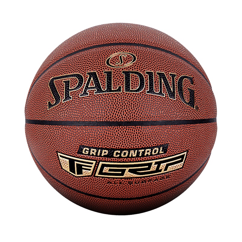 斯伯丁(SPALDING)篮球76-875Y 金色TF LOGO PU材质 七号篮球 室内室外通用篮球