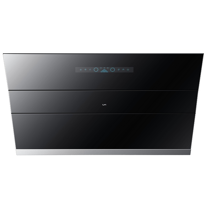优盟(UM)UC224B侧吸式抽油烟机家用18立方大吸力钢化玻璃体感自开合单机抽吸油烟机
