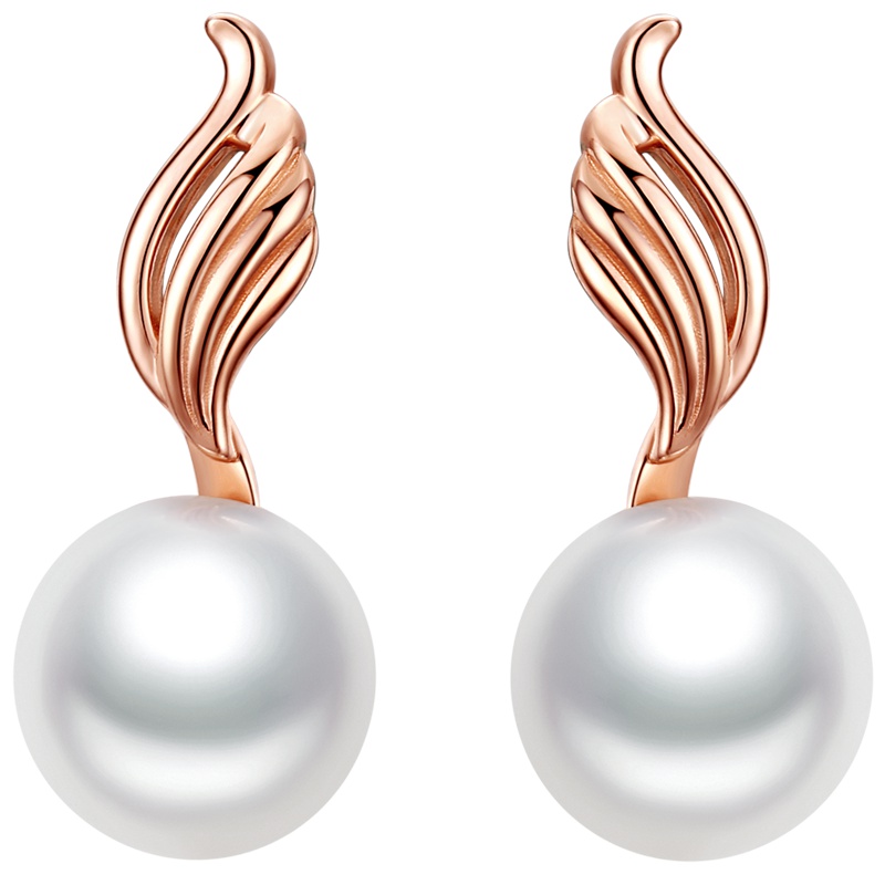 佰色传情(BRIR)925纯银耳钉淡水珍珠耳环女气质简约百搭耳饰