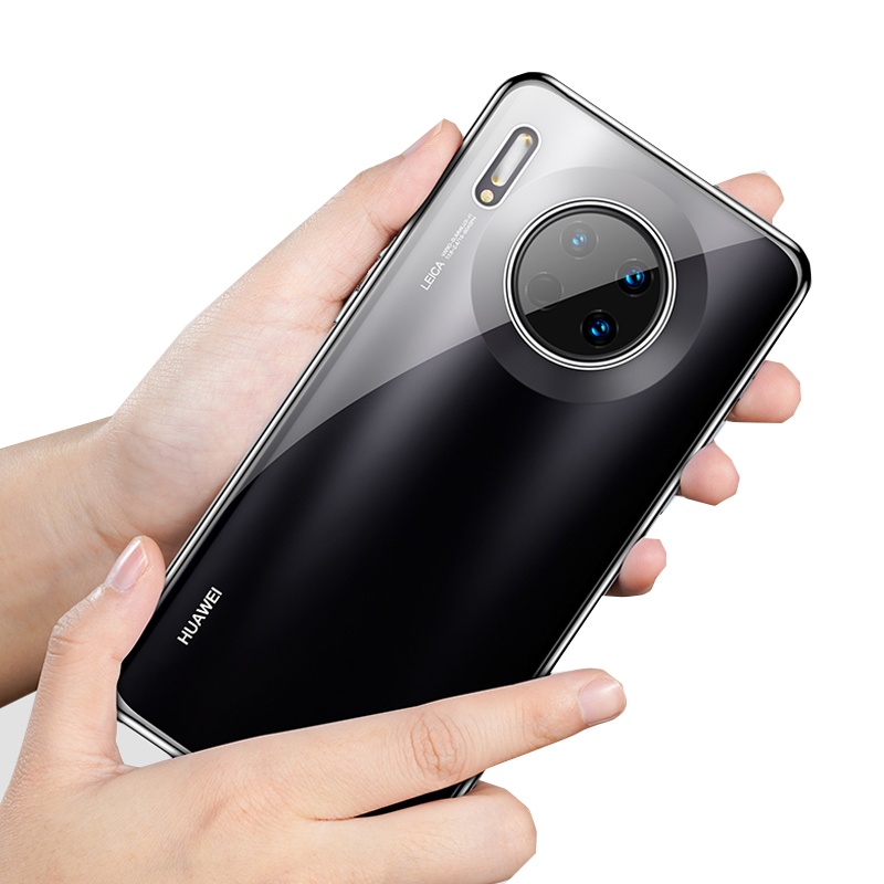 KONEL 华为mate40pro/Pro+手机壳mate30pro保护套轻薄透明硅胶保护套全包防摔网红壳5G挂绳电镀