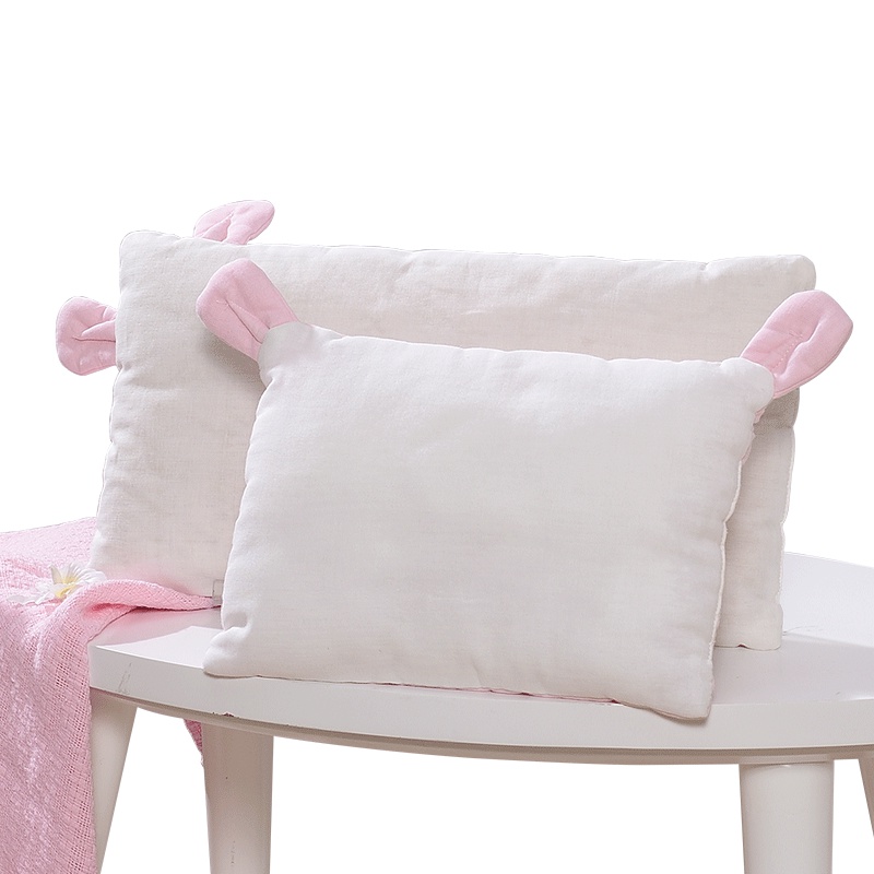 富安娜(FUANNA)家纺酷奇智枕头婴儿枕芯护颈枕可爱图案兔子单人枕公主枕1对拍2