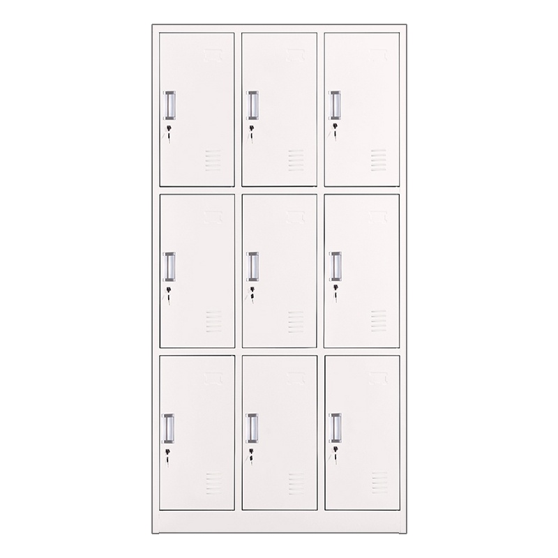帅畅钢制办公文件柜铁皮柜矮柜资料密码带锁凭证档案员工储物更衣柜子九门更衣柜