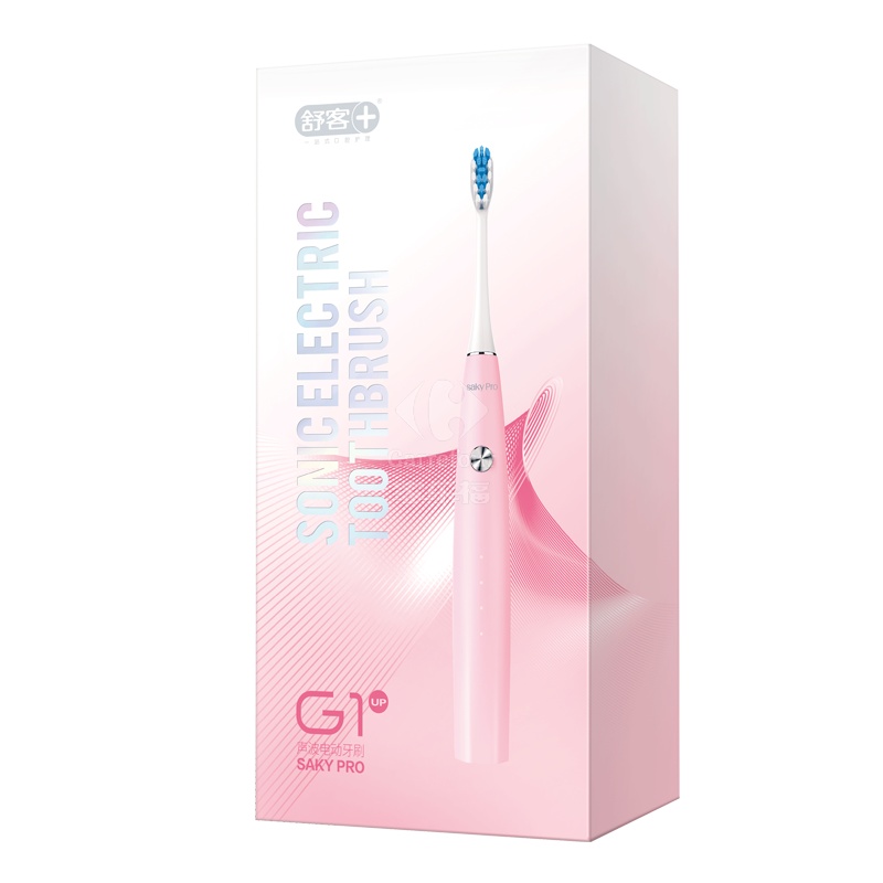舒客声波电动牙刷(樱花粉)