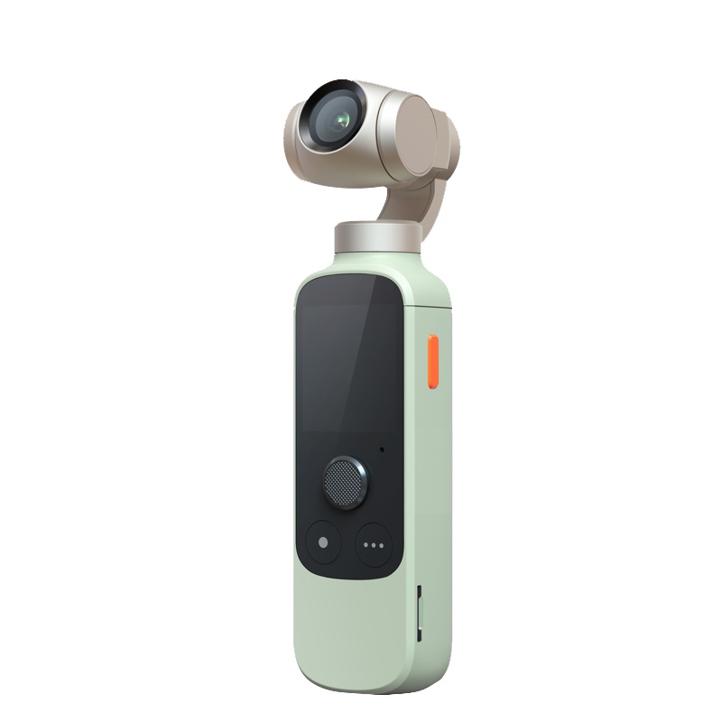 橙影抖音智能摄影机口袋云台vlog相机 三轴云台防抖 智能追踪 一键成片运动美颜绿色