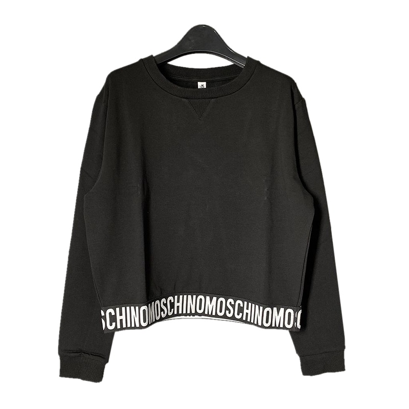 香港直邮 MOSCHINO莫斯奇诺 UNDERWEAR字母印花棉质长袖圆领卫衣女士
