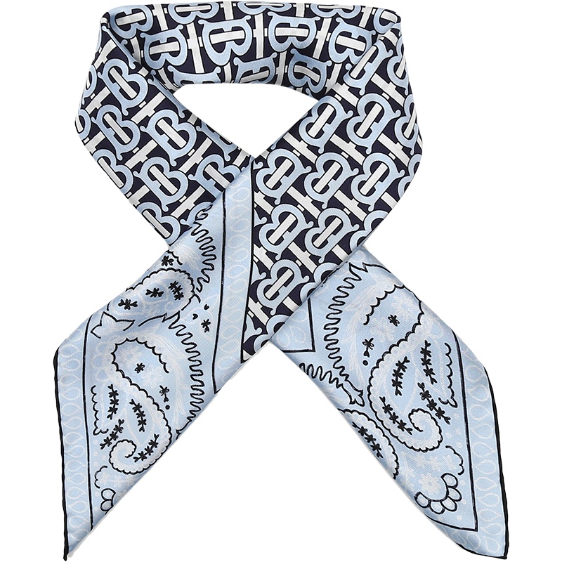 博柏利 BURBERRY 男女同款桑蚕丝方巾丝巾围巾80417701