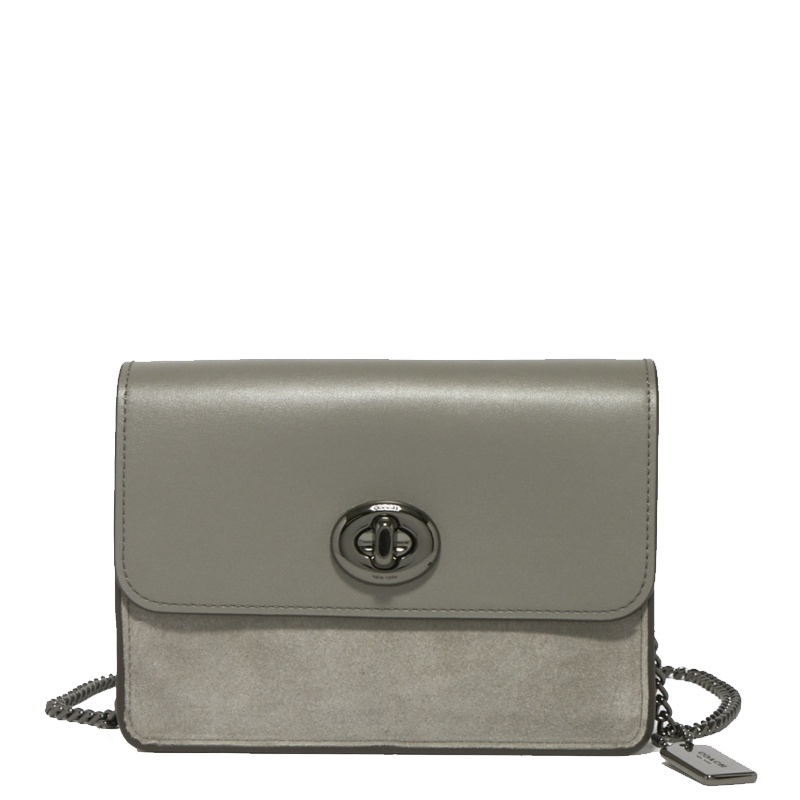 [直营]COACH 蔻驰 Bowery 女士翻盖拼皮单肩斜挎包#23991