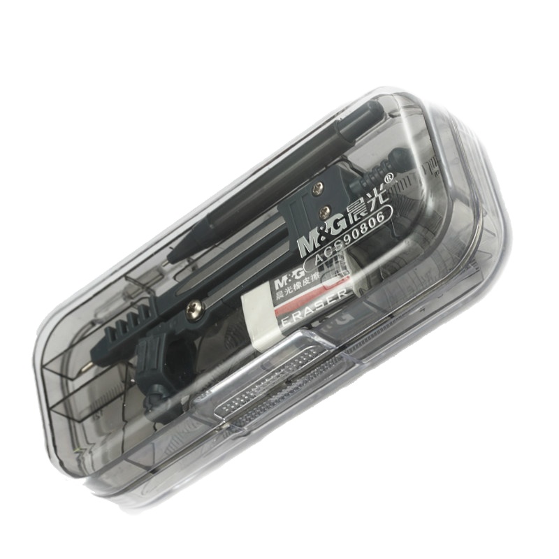 晨光90806套尺学生文具考试套装七件套尺圆规绘图仪器三角尺 2个装