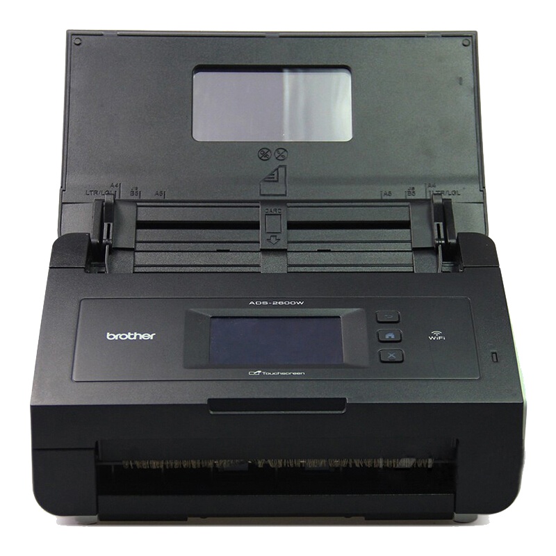 兄弟(Brother)ADS-2600We无线/有线网络馈纸式扫描仪A4彩色双面扫描至U盘每分钟24张/48面黑色