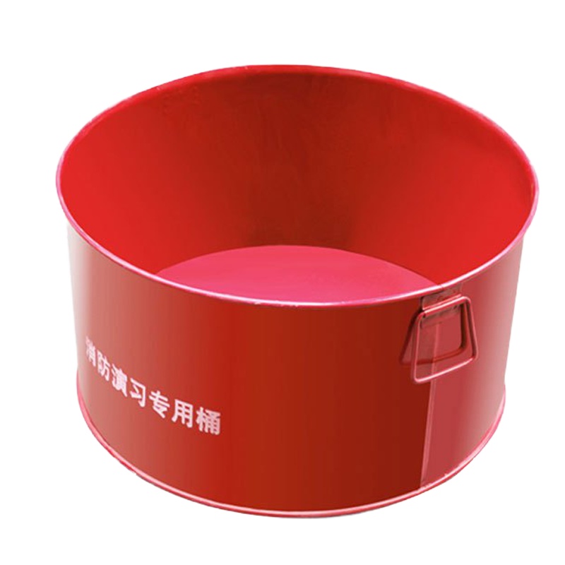 消防演习桶开口铁桶红色30*60cm