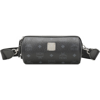 MCM 男女中性 涂层帆布配皮Klassik Visetos筒形单肩斜挎包迷你款 MMRAAKC16