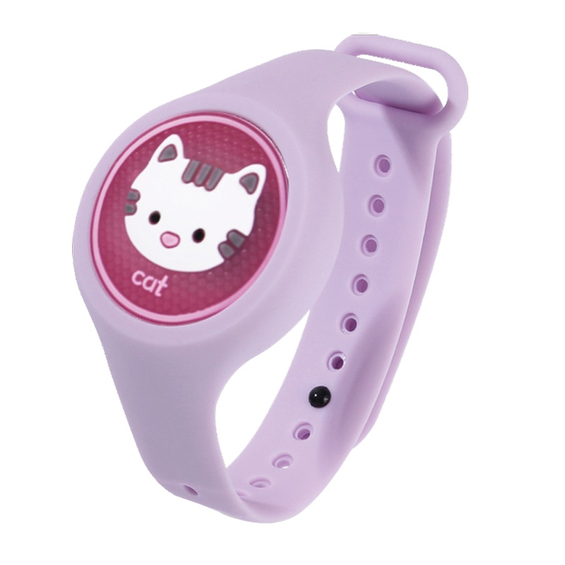 宝宝金水 防蚊手环 闪光手环 婴儿童宝宝成人防蚊手环 户外植物精油防蚊驱蚊神器 随身手环-[新品闪光]猫咪