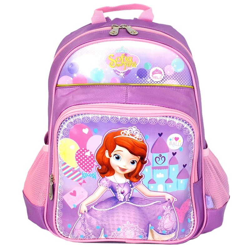 迪士尼小学生书包10051粉苏菲亚公主女孩女童双肩书包1-3年级儿童双肩背包 减负书包6-10周岁儿童书包 学习用品礼物