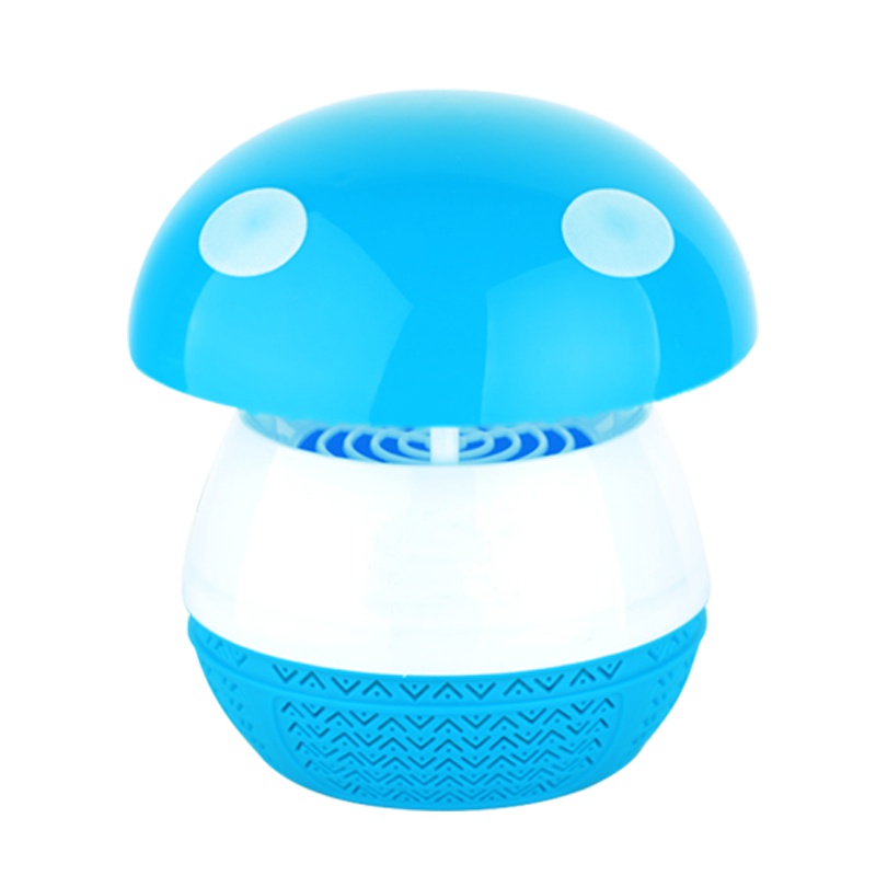 吉选(Gesobyte) WM-52驱蚊灯 无辐射吸入式蘑菇型驱蚊灯 USB驱蚊器 LED物理捕蚊器 光触媒灭蚊灯 蓝色