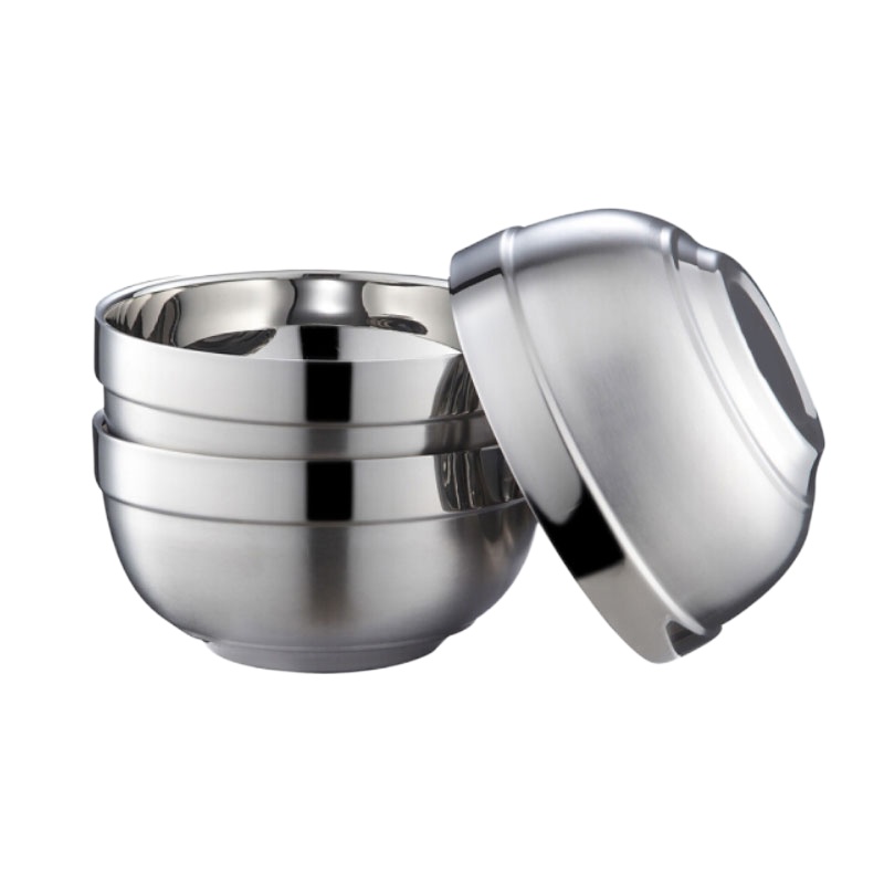 四喜悠品 不锈钢隔热碗 14cm