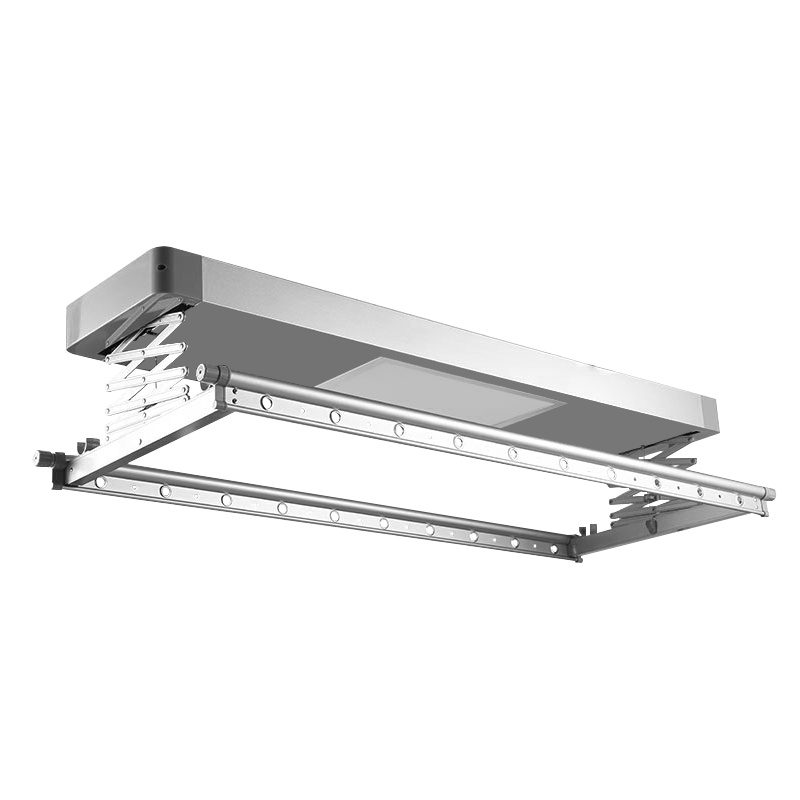 千年舟 电动晾衣架 D30-2 智能无线遥控升降阳台晾衣机(银色)照明款智能晾衣机 两杆1.2-2.4米(可伸缩)