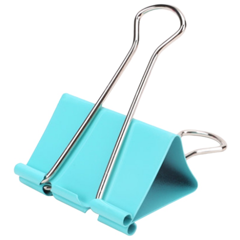 得力(deli) YC 得力8553-3#彩色长尾票夹32mm筒装(混)(24只/筒)