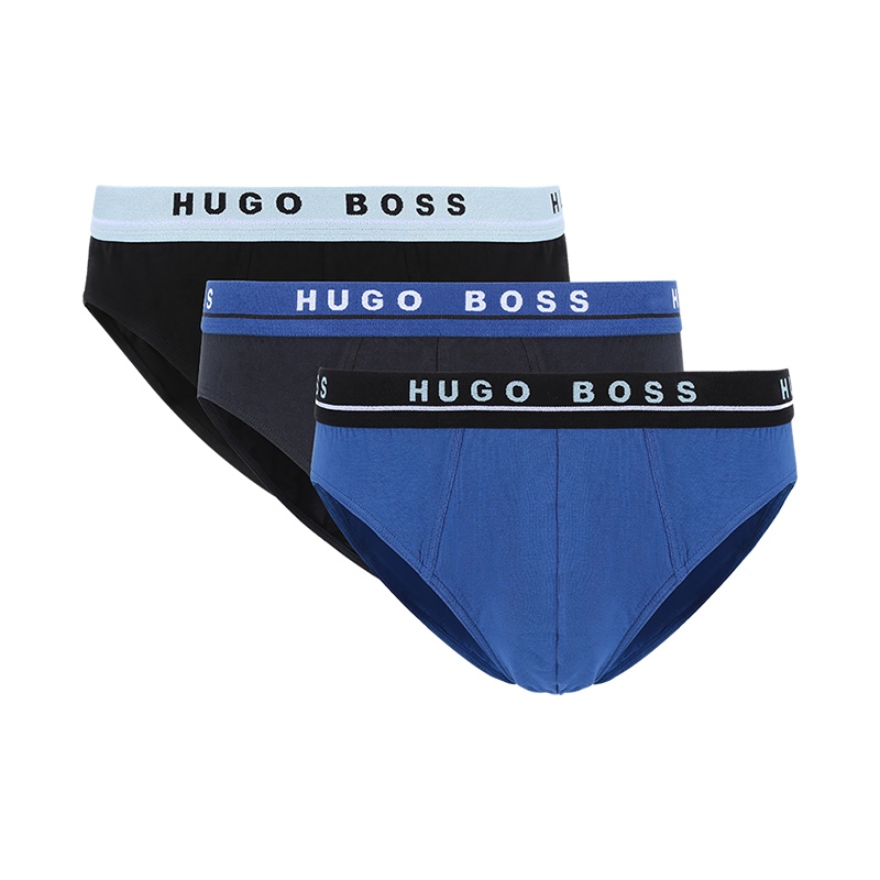 雨果博斯 HUGO BOSS 男士 棉质三角内裤三件套装50453315