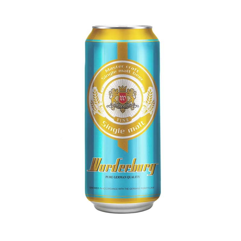 沃德古堡wurderburg 单一麦芽精酿啤酒500mL*12听国产整箱装清澈型