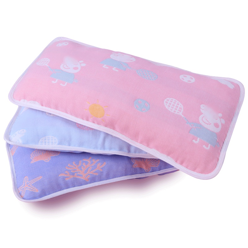 婴儿枕套宝宝纱布枕套枕头套幼儿园枕套四季通用简约小清新孕婴童床上用品枕头套