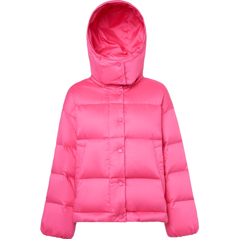 波司登女羽绒服新款连帽短款宽松外套