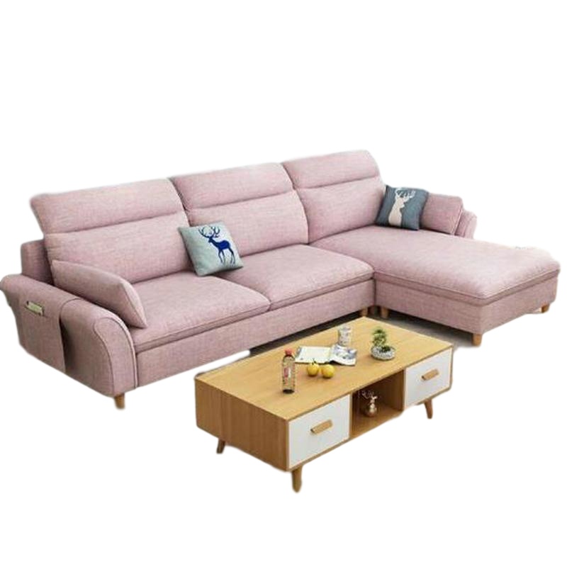 逐鹿中原北欧布艺沙发家具套装组合现代简约HY-502客厅沙发+1.35米茶几3300*1670*910