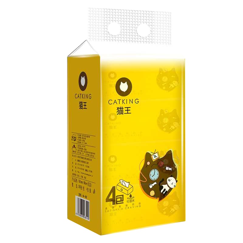 礼促优选猫王4连包抽纸