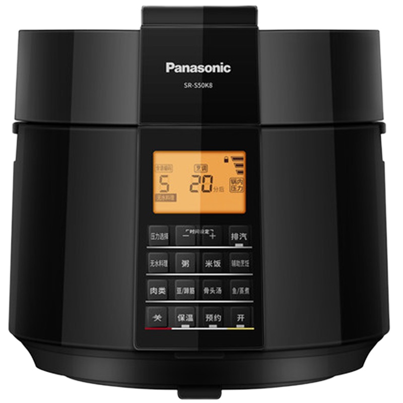 Panasonic/松下 SR-S50K8高压家用压力煲无水料理5L电压力锅