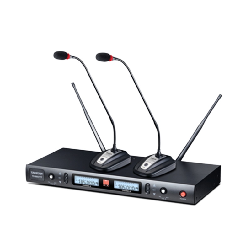 Takstar/得胜TS-8807TT一拖二UHF段无线麦克风专业会议话筒演讲出会议系统