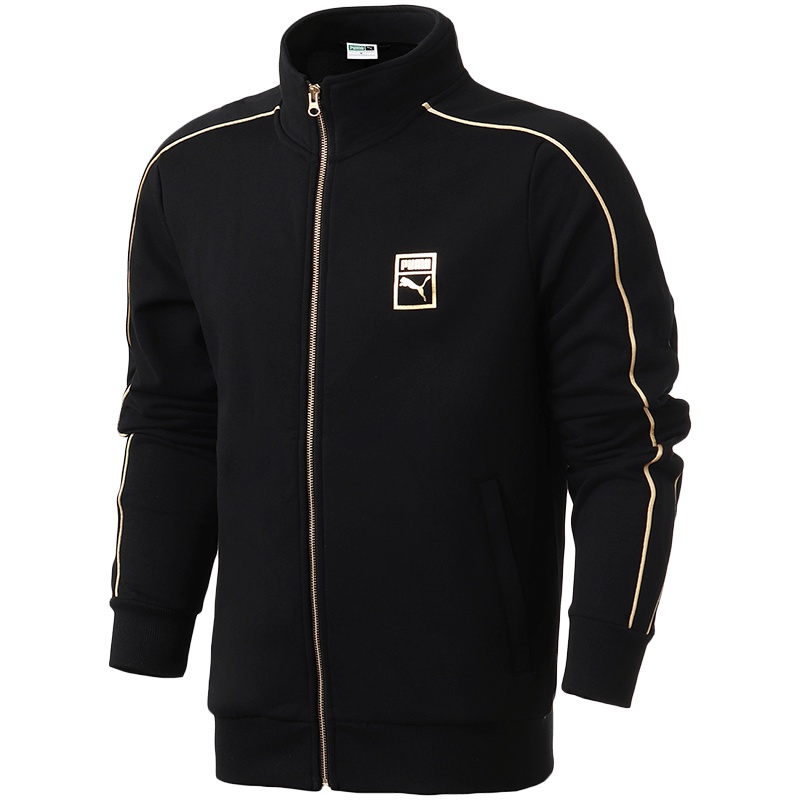 彪马PUMA运动外套男装立领开衫运动卫衣运动服57763901 L 57763901黑色