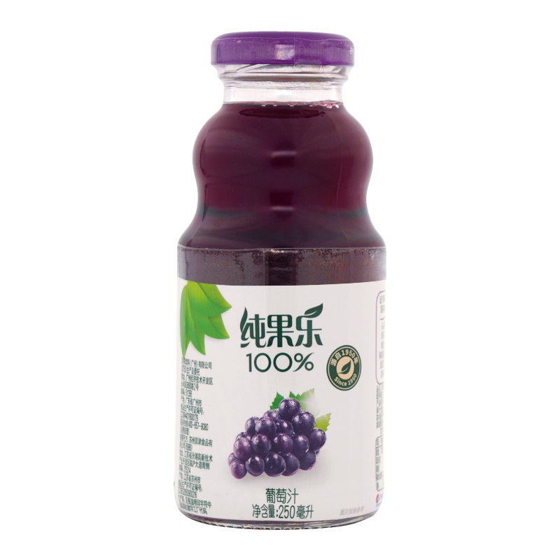 百事可乐 纯果乐 Tropicana 100%葡萄汁 果汁 250ml*24瓶 百事系列荣誉产品