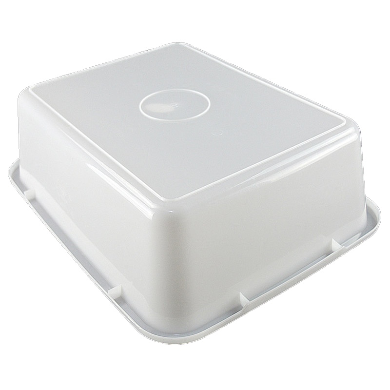 加厚 白色收纳盒 塑料冰盘 长方形盒子 无盖冰盒 冰盆 食品盒 30个