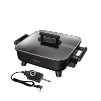 美的(Midea)电火锅电炒锅家用多功能电锅煎烤涮一体电热电煮锅6L DY3030Easy101(台)