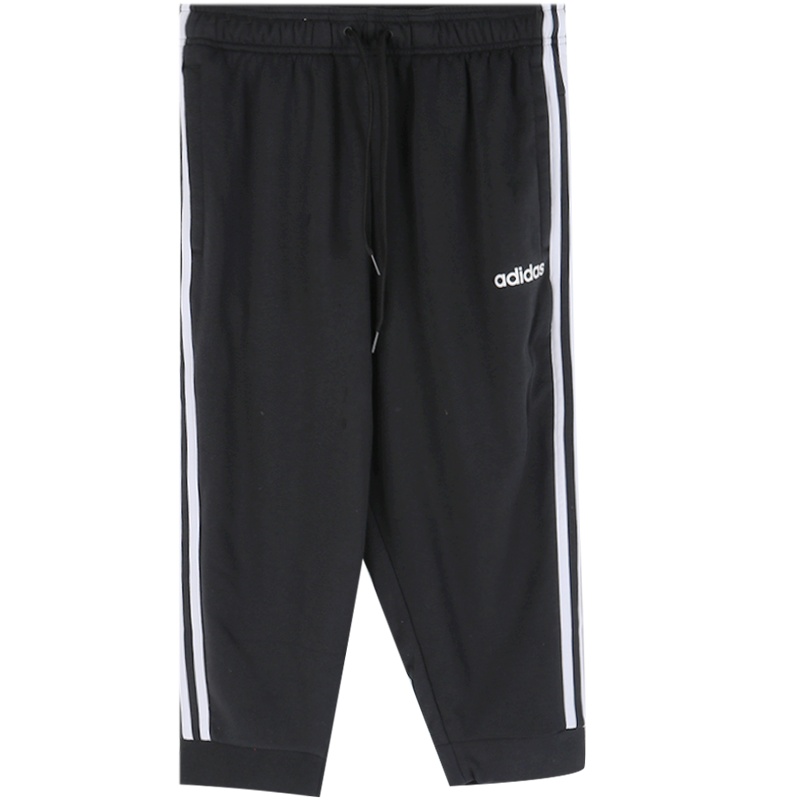 Adidas阿迪达斯男子运动裤针织休闲七分裤