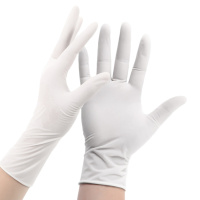 冠桦 一次性乳胶白色手套M号50双装(单位:包)