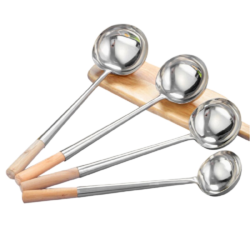 ACE 不锈钢炒勺商用餐饮炒菜勺子厨师专用马勺10两1只装