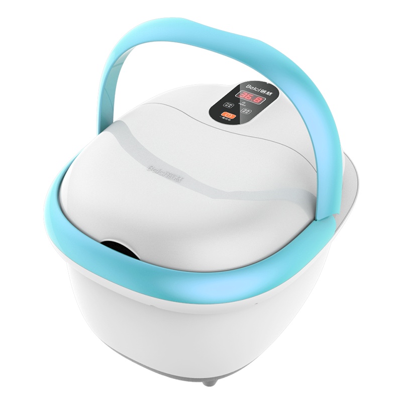 蓓慈(beici)足浴器BZ302A智能恒温便携提手仿卵石按摩点按摩泡脚桶洗脚盆脚动滚轮吴昕同款