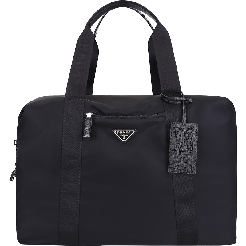 普拉达 PRADA 男士Re-Nylon再生尼龙手提单肩包行李袋大号2VC796 2DMH