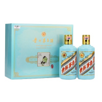 贵州茅台酒 生肖纪念年份酒 庚子鼠年 53度 375ml*2瓶 酱香型白酒 礼盒装