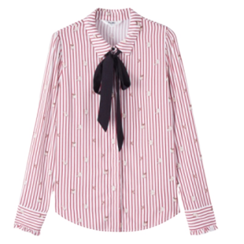 【专柜同款】Puella新款系带喇叭袖女上衣衬衫20013769