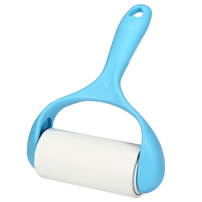 冰禹 BY-3135 粘尘滚筒粘尘 清洁胶带 替换纸芯 粘毛器 斜撕粘毛纸 除毛器 10cm*60撕(5卷)