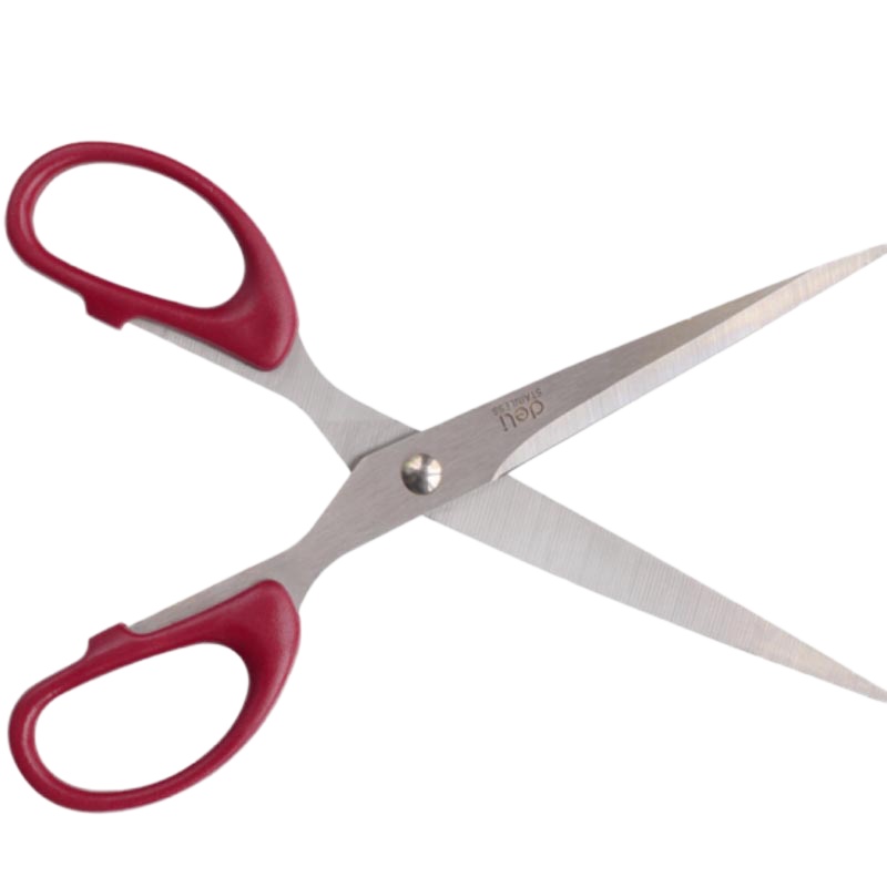 得力(deli) 6009 180mm办公家用生活剪刀 1把 办公用品颜色随机(请2件起拍,拍1件不发)