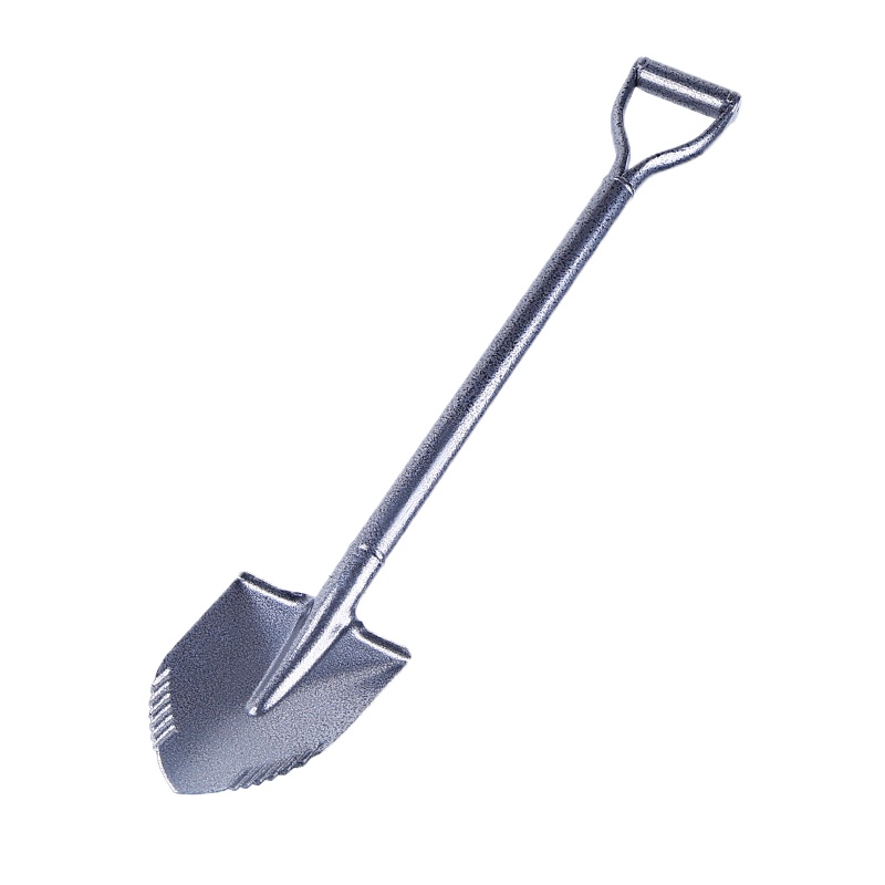 启道园艺小铲子 锰钢户外挖土铁锹园林种花菜农用工具大花铲 93cm加厚锯齿尖(钢柄)